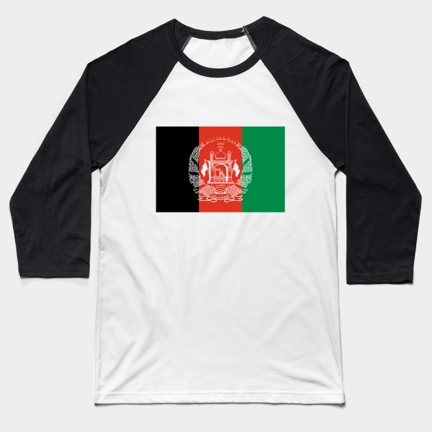 Afghanistan Baseball T-Shirt by Wickedcartoons